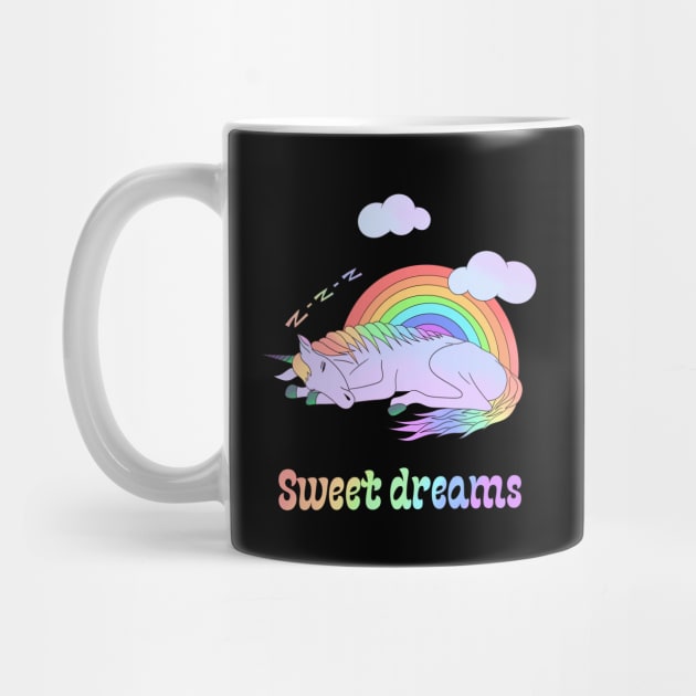 Sweet dreams - a magical dreaming unicorn by Cute_but_crazy_designs